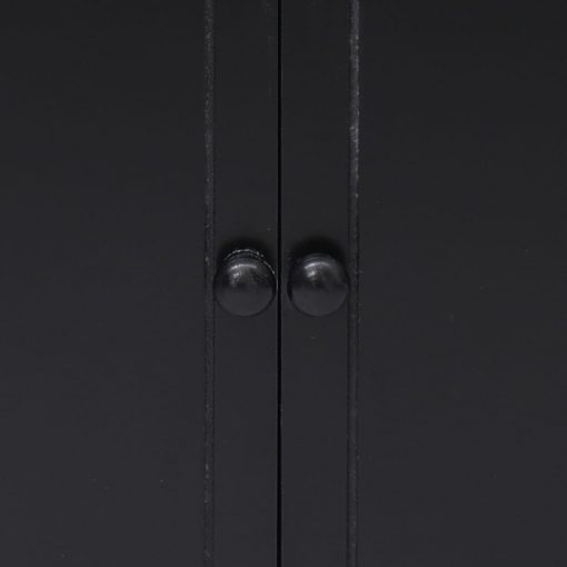 Stranska omarica črna 60x30x75 cm les pavlovnije