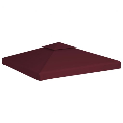 Streha za paviljon 2-delna 310 g/m² 3x3 m bordo