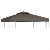 Streha za paviljon 2-delna 310 g/m² 3x3 m taupe