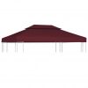 Streha za paviljon 2-delna 310 g/m² 4x3 m bordo