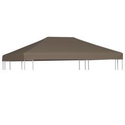 Streha za paviljon 310 g/m² 3x3 m taupe