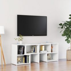 TV omarica bela 104x30x52 cm iverna plošča