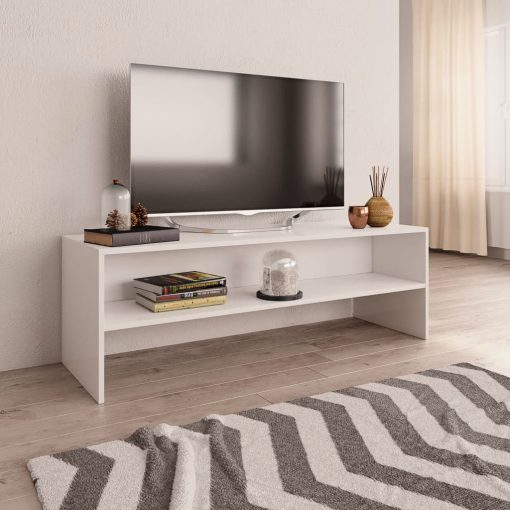 TV omarica bela 140x40x40 cm iverna plošča