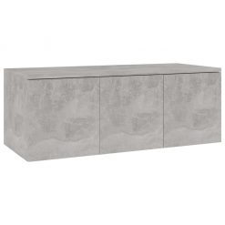 TV omarica betonsko siva 80x34x30 cm iverna plošča