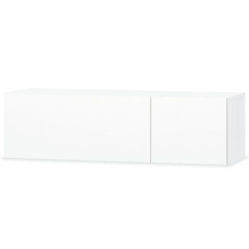 TV omarica iverna plošča 120x40x34 cm visok sijaj bela
