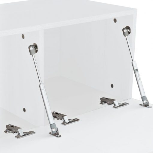 TV omarica iverna plošča 120x40x34 cm visok sijaj bela