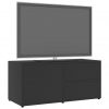 TV omarica siva 80x34x36 cm iverna plošča