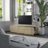 TV omarica sonoma hrast 120x34x30 cm iverna plošča