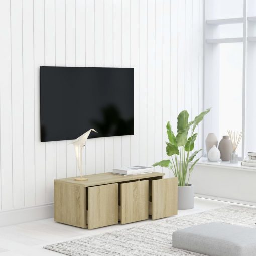 TV omarica sonoma hrast 80x34x30 cm iverna plošča