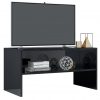 TV omarica visok sijaj črna 80x40x40 cm iverna plošča