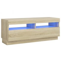 TV omarica z LED lučkami sonoma hrast 100x35x40 cm