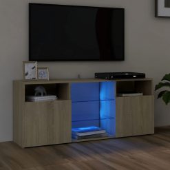 TV omarica z LED lučkami sonoma hrast 120x30x50 cm