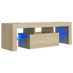 TV omarica z LED lučkami sonoma hrast 120x35x40 cm