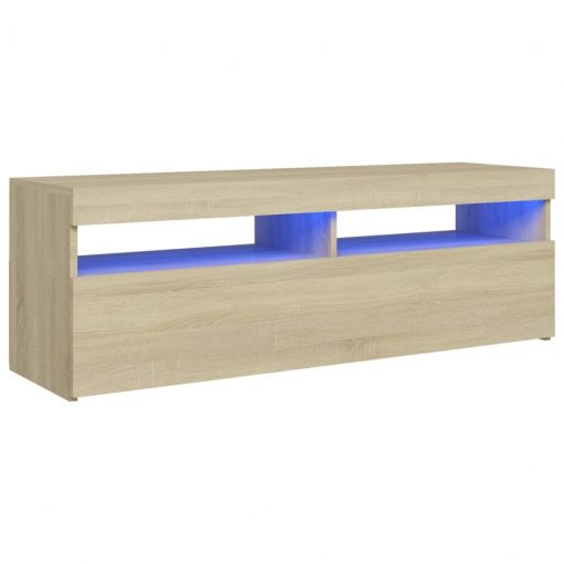 TV omarica z LED lučkami sonoma hrast 120x35x40 cm