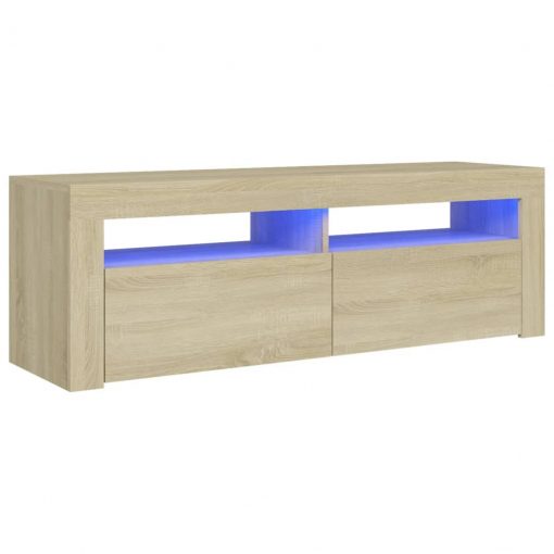 TV omarica z LED lučkami sonoma hrast 120x35x40 cm