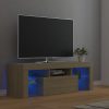 TV omarica z LED lučkami sonoma hrast 120x35x40 cm