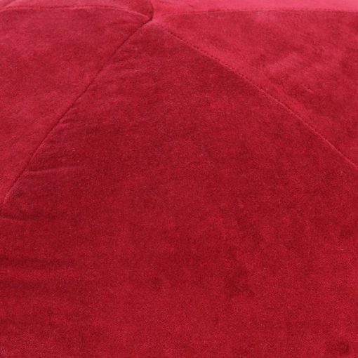 Tabure iz bombažnega žameta 50x35 cm rdeč