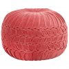 Tabure iz bombažnega žameta vezeni dizajn 40x30 cm roza