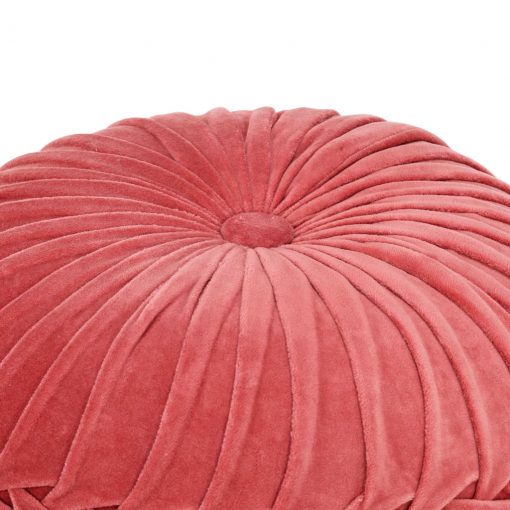 Tabure iz bombažnega žameta vezeni dizajn 40x30 cm roza