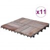 Talne plošče 11 kosov 30x30 cm trden predelan les