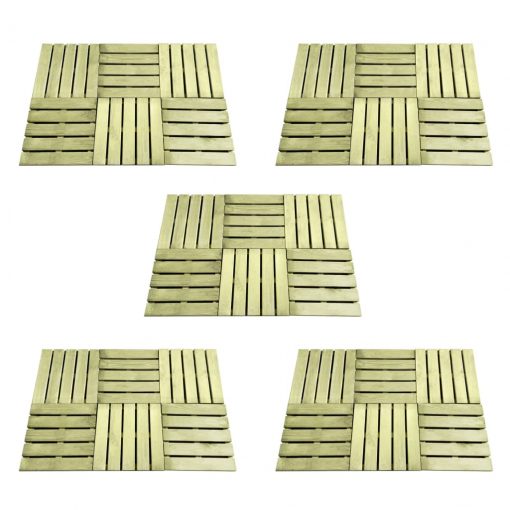 Talne plošče 30 kosov 50x50 cm lesene zelene