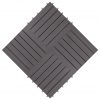 Talne plošče 30 kosov sive 30x30 cm trden akacijev les