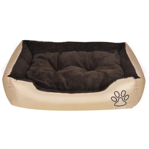 Topla pasja postelja s podloženo blazino L