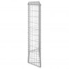 Trapezna visoka greda gabion pocinkano jeklo 100x20x10 cm