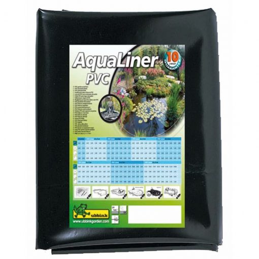Ubbink Podloga za ribnik AquaLiner PVC 6x5 m črna