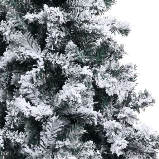 Umetna novoletna jelka s snegom zelena 400 cm PVC