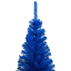 Umetna novoletna jelka s stojalom modra 240 cm PVC