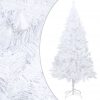 Umetna novoletna jelka z debelimi vejami bela 120 cm PVC