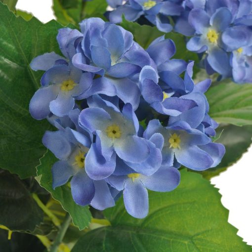Umetna rastlina hortenzija v loncu 60 cm modra