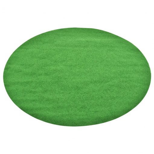 Umetna trava s čepi premer 170 cm zelena okrogla