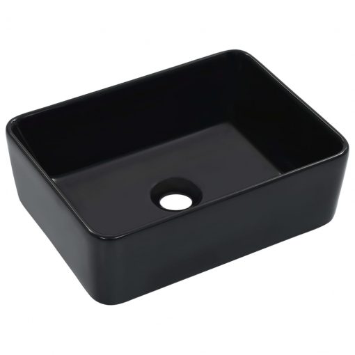 Umivalnik 40x30x13 cm keramičen črn