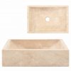 Umivalnik 45x30x12 cm marmor krem