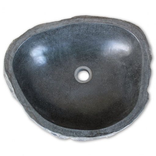 Umivalnik iz rečnega kamna ovalen 30-37 cm
