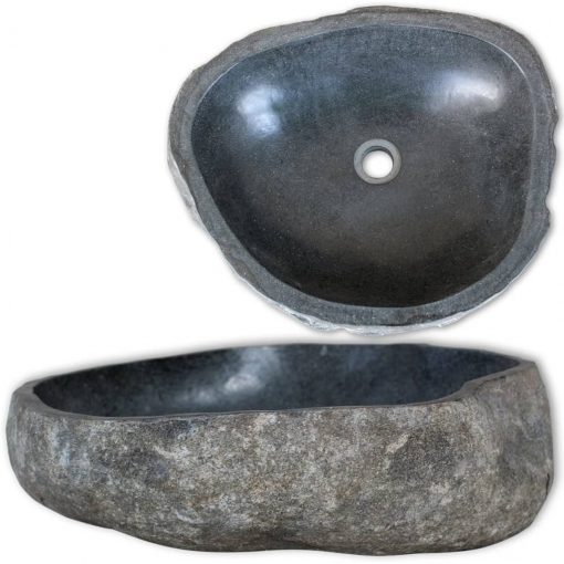 Umivalnik iz rečnega kamna ovalen 30-37 cm