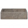 Umivalnik siv 40x40x10 cm marmor