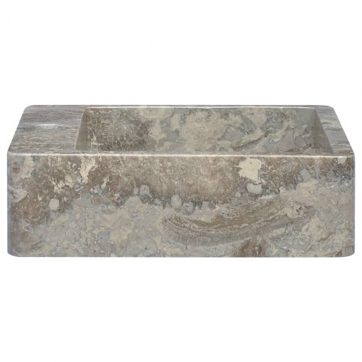 Umivalnik siv 40x40x12 cm marmor