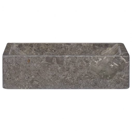 Umivalnik siv 45x30x12 cm marmor