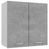 Viseča omarica betonsko siva 60x31x60 cm iverna plošča