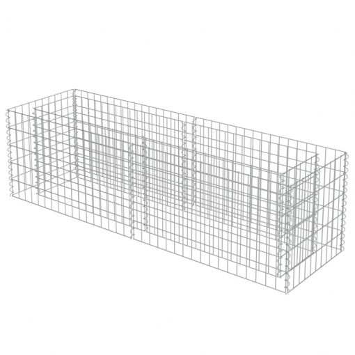 Visoka greda gabion pocinkano jeklo 180x50x50 cm