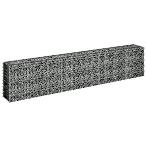 Visoka greda gabion pocinkano jeklo 270x30x60 cm