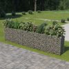 Visoka greda gabion pocinkano jeklo 450x50x100 cm