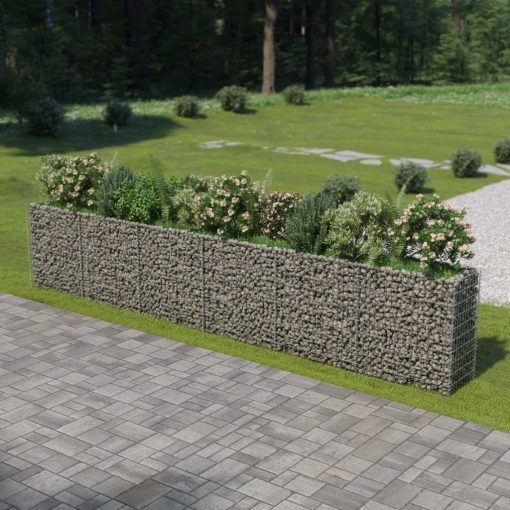 Visoka greda gabion pocinkano jeklo 540x50x100 cm