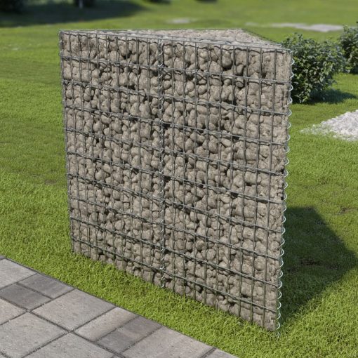 Visoka greda gabion pocinkano jeklo 75x75x100 cm