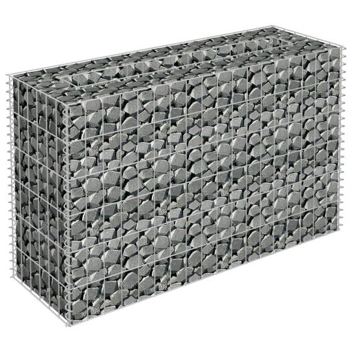 Visoka greda gabion pocinkano jeklo 90x30x60 cm