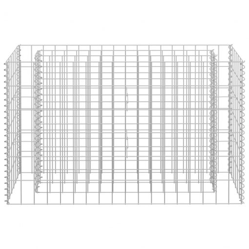 Visoka greda gabion pocinkano jeklo 90x30x60 cm