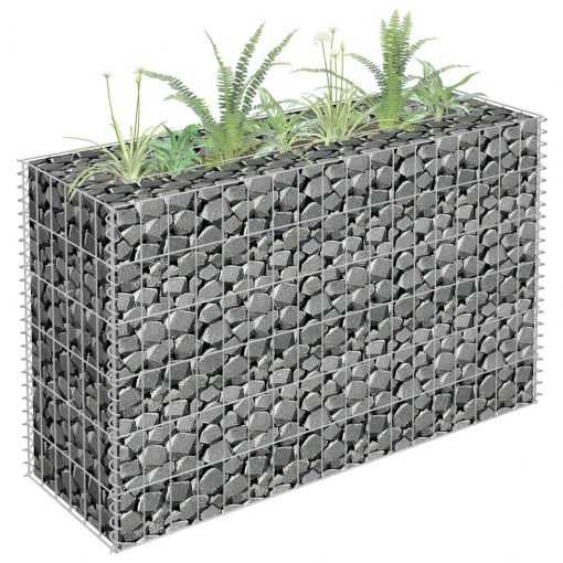 Visoka greda gabion pocinkano jeklo 90x30x60 cm